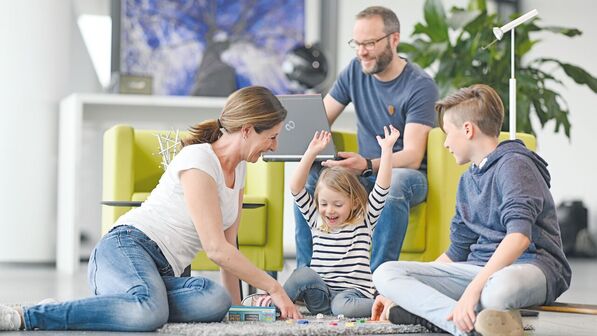 Spielen geht nicht nur zuhause im Wohnzimmer: Auch im Forum von ZF können Familien Spaß haben.